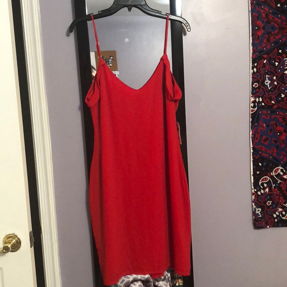red dress